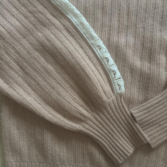 See by chloe blush pink crew neck ribbed sweater cameo rose - Picture 6 of 15